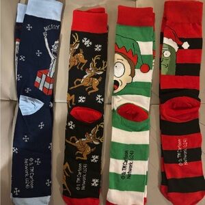 Rick and Morty long Holiday Christmas Socks. Brand new.